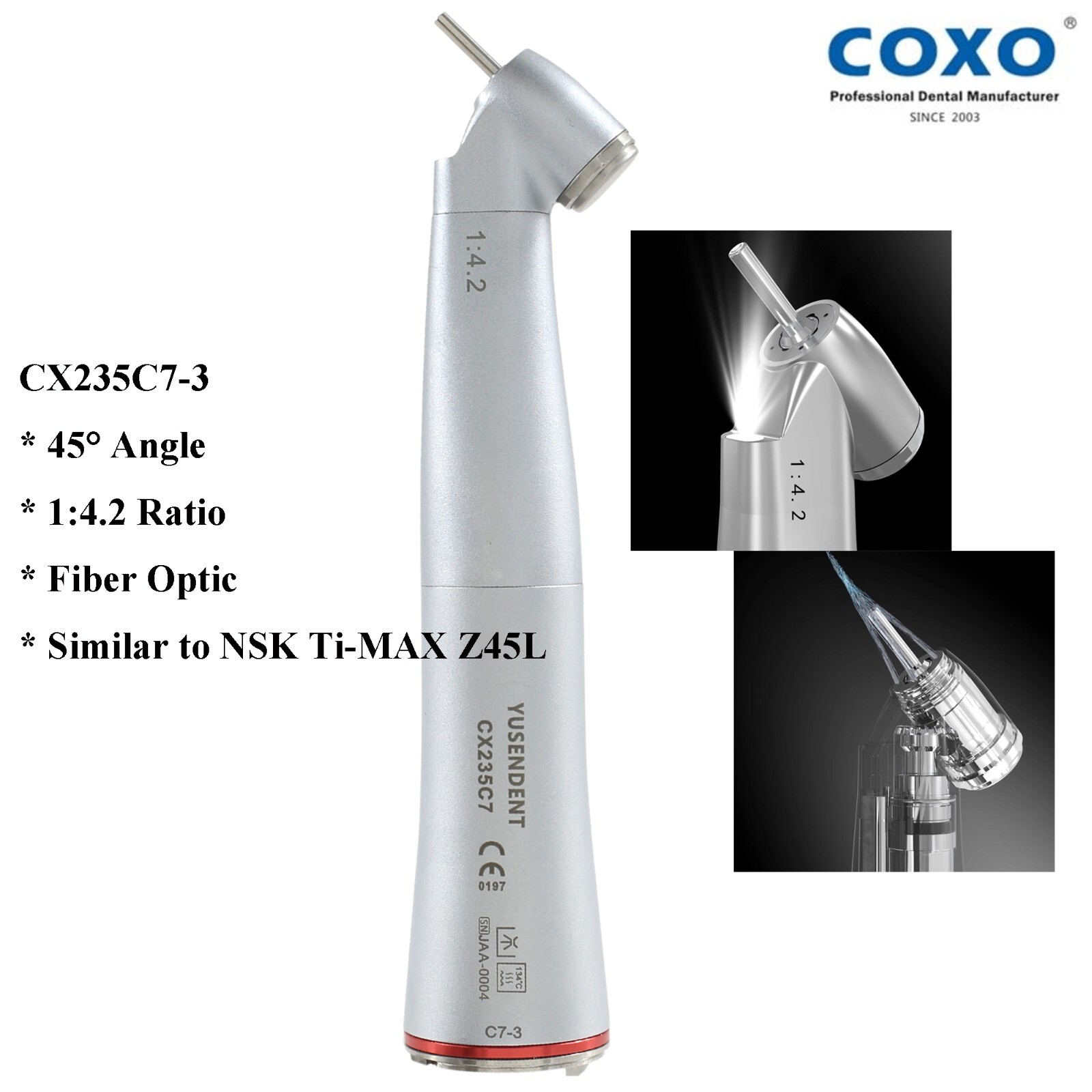 COXO C PUMA Master Dental Electric Endo Motor 1:5 Handpiece 6:1 Contra Angle
