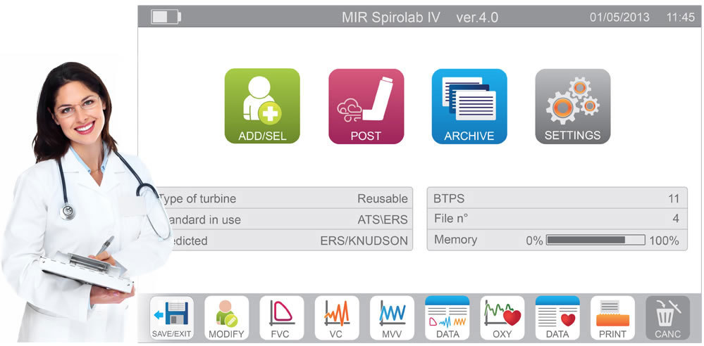 NEW MIR SpiroLab Spirometer, Full Features, FVC & Pre/Post Testing!