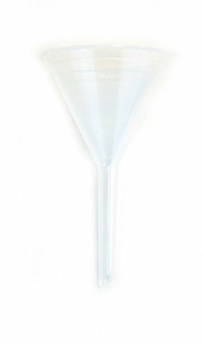 Eisco Labs Fill Funnel, Dia 2 1/4″ with a 1/4″ outlet and measures 3 1/2″ tall