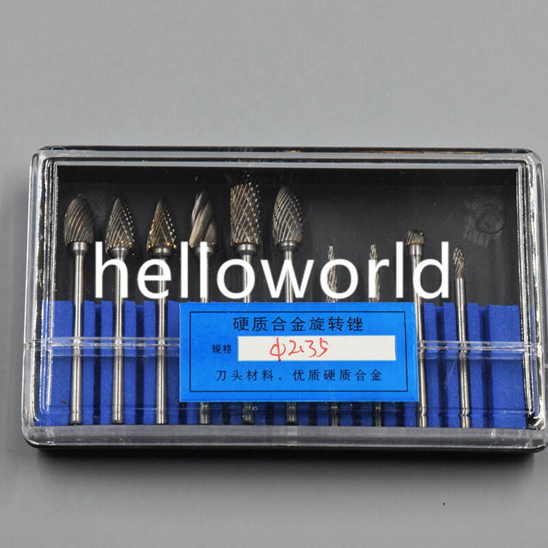Dental Lab Alloy Carbide Cutter Kit HP Tungsten Steel Tooth Polisher Burs 2.35