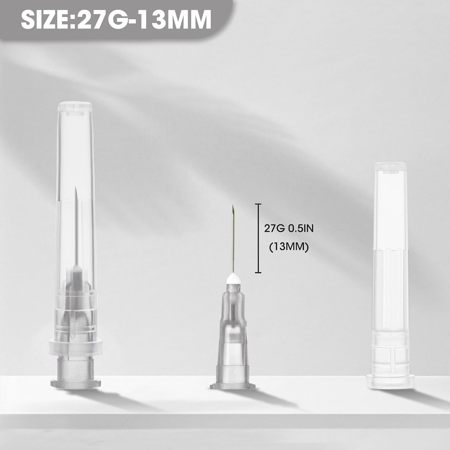 27Ga 1/2 Inch Luer Lock Needle Accessories with Cap for Scientific and Industria