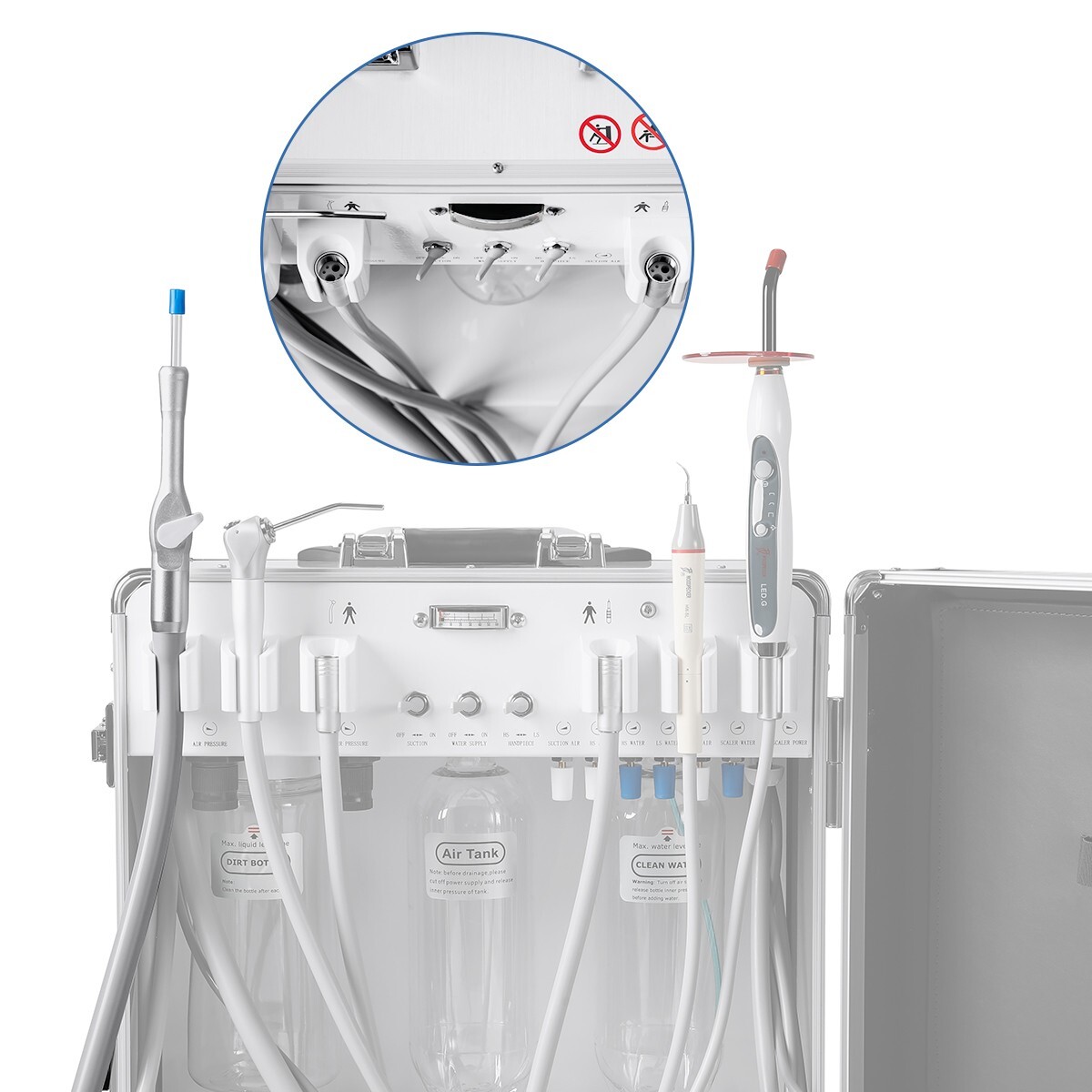 FDA Portable Dental Delivery Unit System Air Compressor Scaler