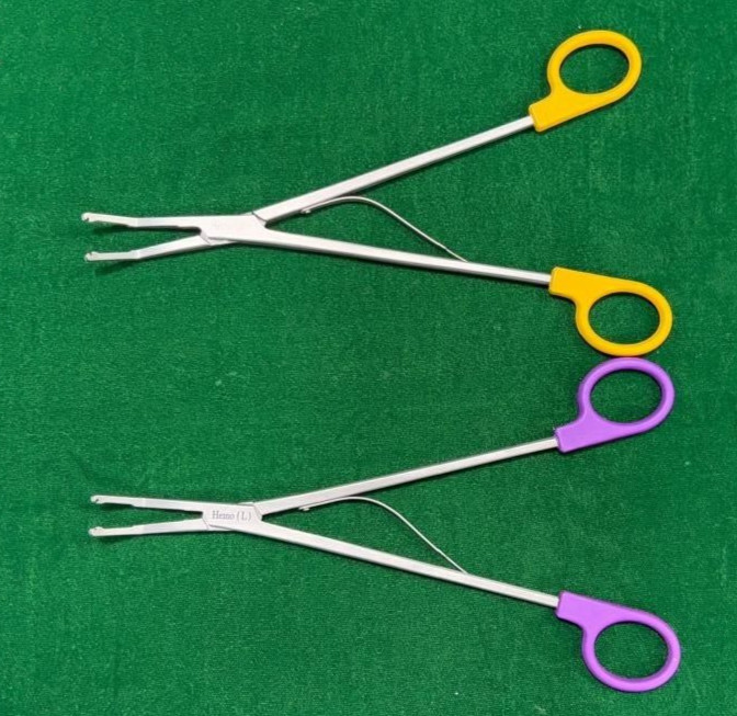 2pc Laparoscopic Open Surgery Hem-o-Lok Applier Yellow (XL)/ Purple (L) Reusable