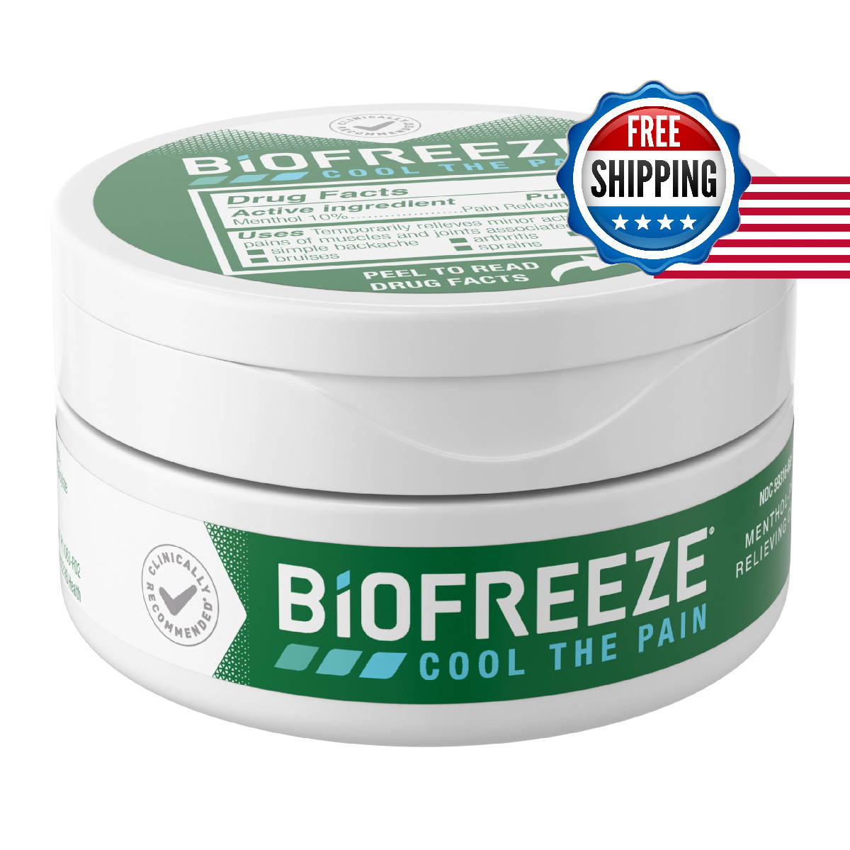Biofreeze Pain Relief Cream For Knee Neck Hip Joint Backache Arthritis Pain