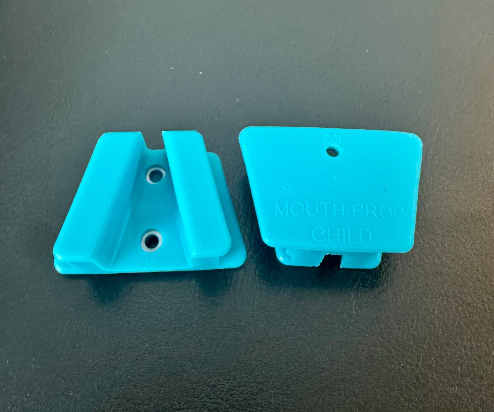 Silicone Mouth Props Bite Blocks 2 pcs Medium Turquoise Dental Tattoo Piercing