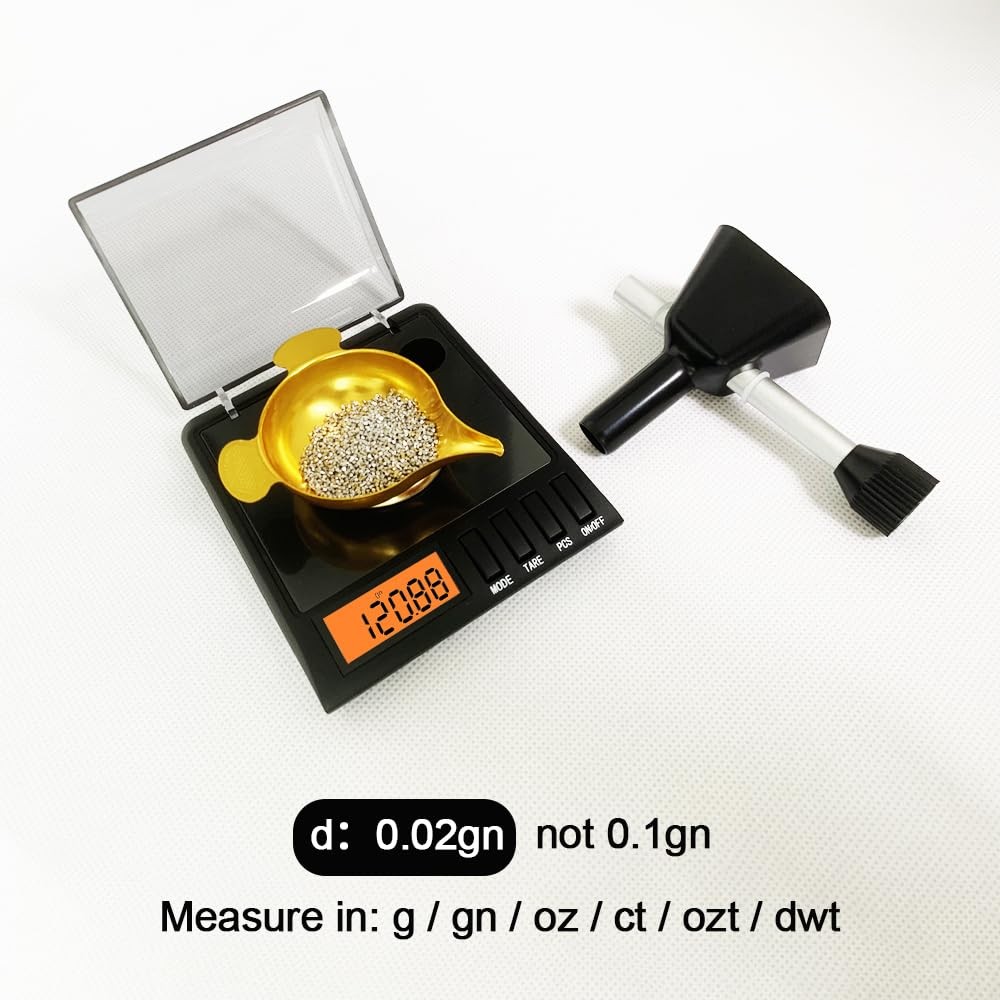 Reloading Scale with Powder Trickler, 750 Grains x 0.02 gn, Metal Powder Pan and