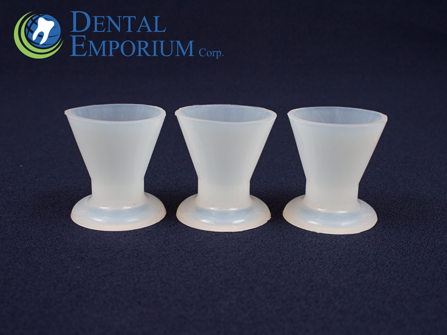 DENTAL LAB FLEXIBLE SILICONE DAPPEN DISH MIXING BOWL CUP 12ml No.3 – 12pc/Bag