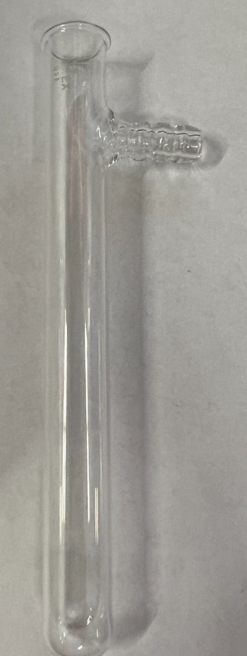 Pyrex 9840 Glass Cylindrical Round Bottom Tube with Filter 6″ Long