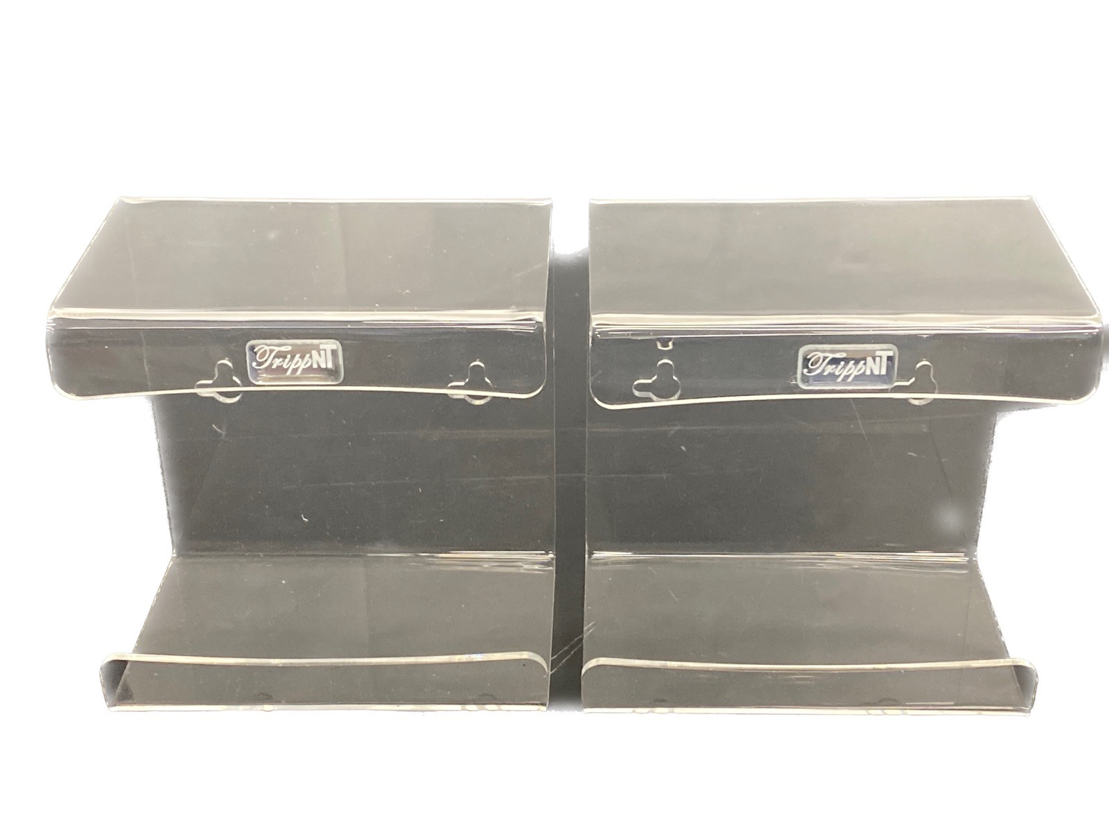 (2) TRIPPNT Small Clear Acrylic Kimwipe Holders 5” L x 3-3/8” W x 5-1/8” H 53041