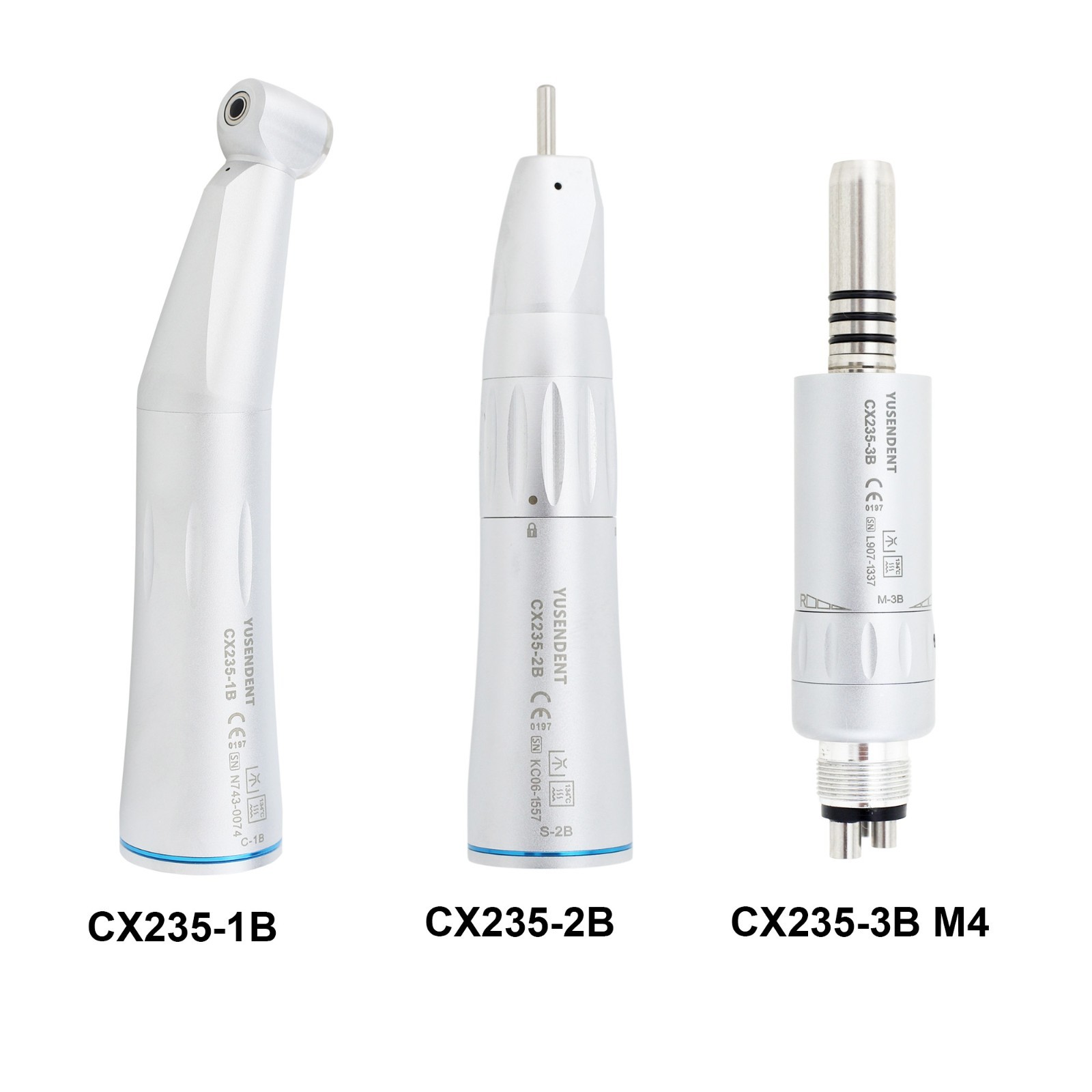 COXO Low Speed Handpiece Surgical Straight Contra Angle Air Motor 4 Hole LED NSK