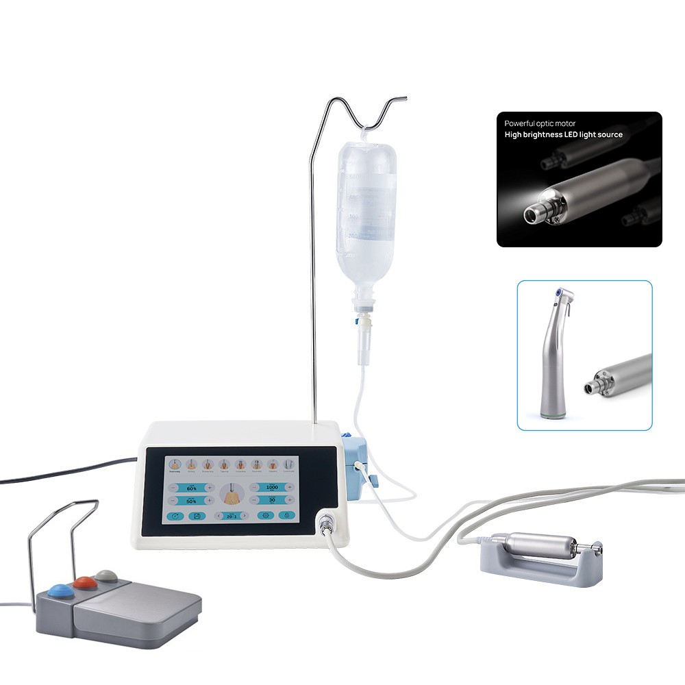 Dental Implant Motor Brushless Surgical Touch Screen Machine +20:1 LED Handpiece
