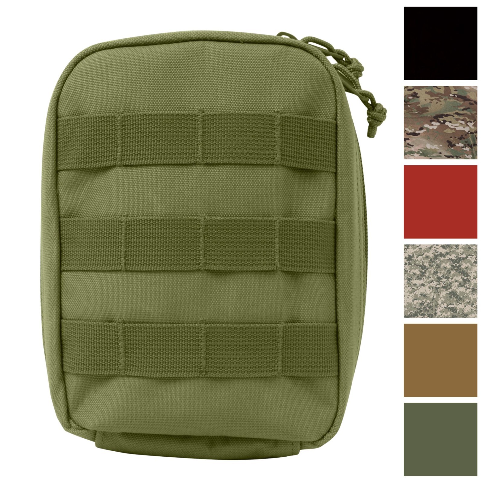 Tactical Trauma Kit Pouch Fully Stocked Medical Supplies MOLLE First Aid Case