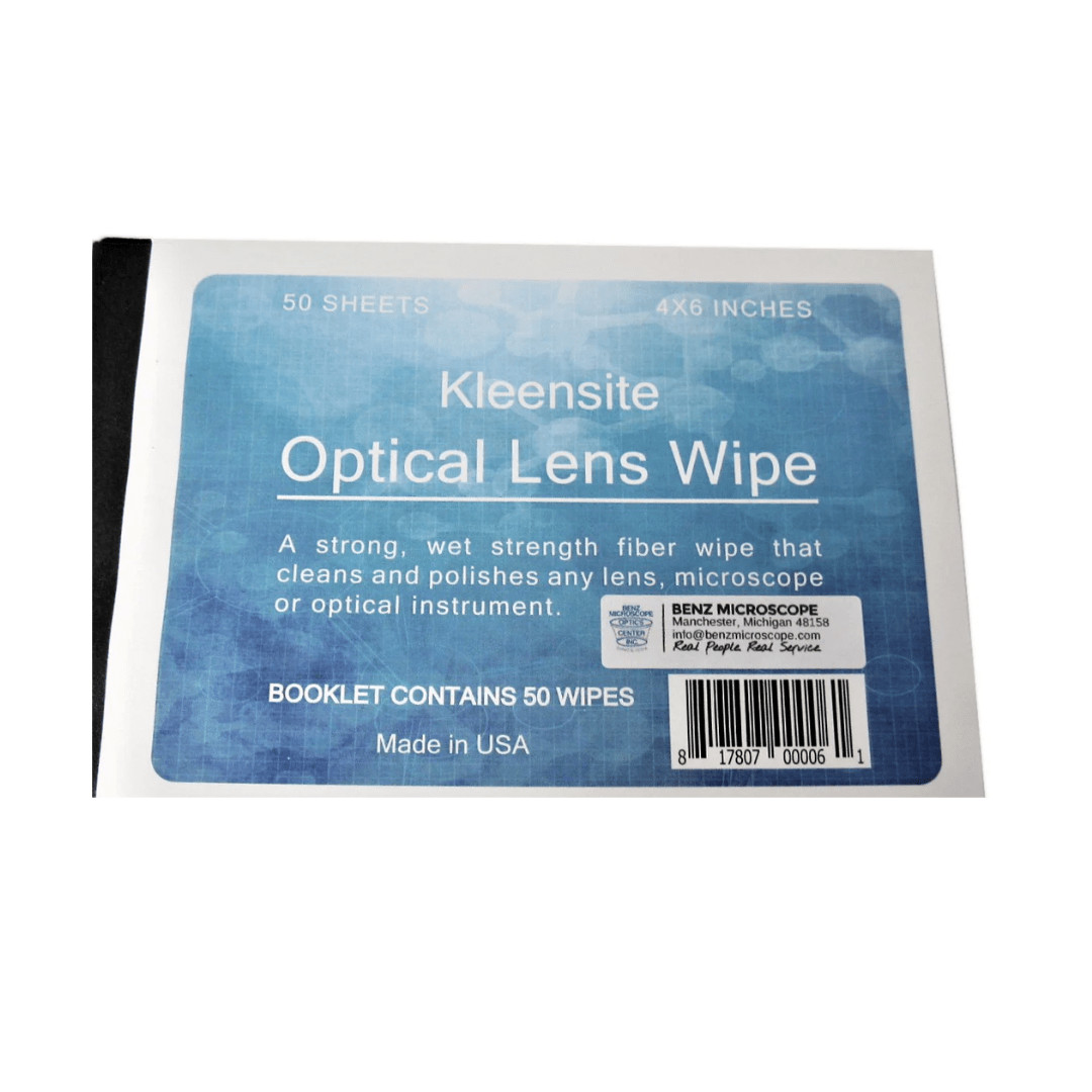 Kleensite Optical Lens Wipes, 4″ x 6″, 10 books of 50 sheets each, Made in USA