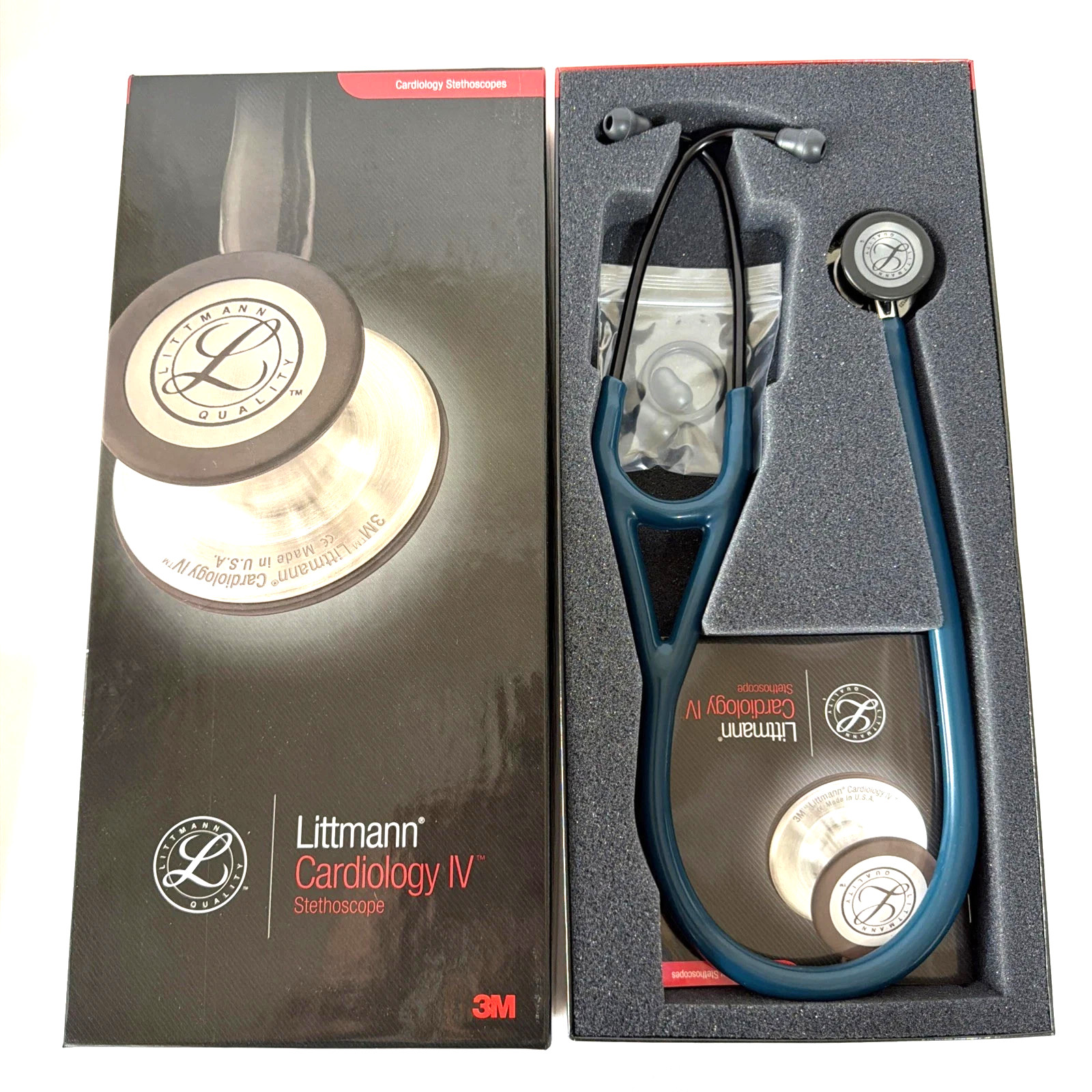 NEW Littmann Cardiology IV 6234 | Caribbean Blue | Smoke Finish | 27”