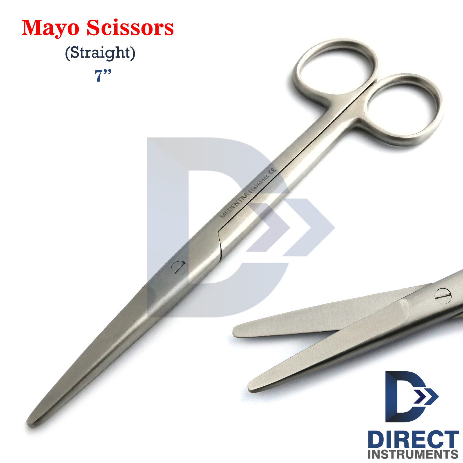 Medical Mayo Scissors Straight 7” Blunt Surgical Operating Dissecting Suture CE