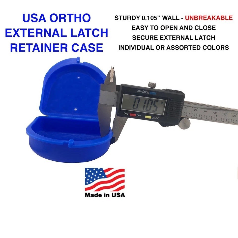 Unbreakable Dental Retainer Box Orthodontic Appliance Guard, 12-500 Cases