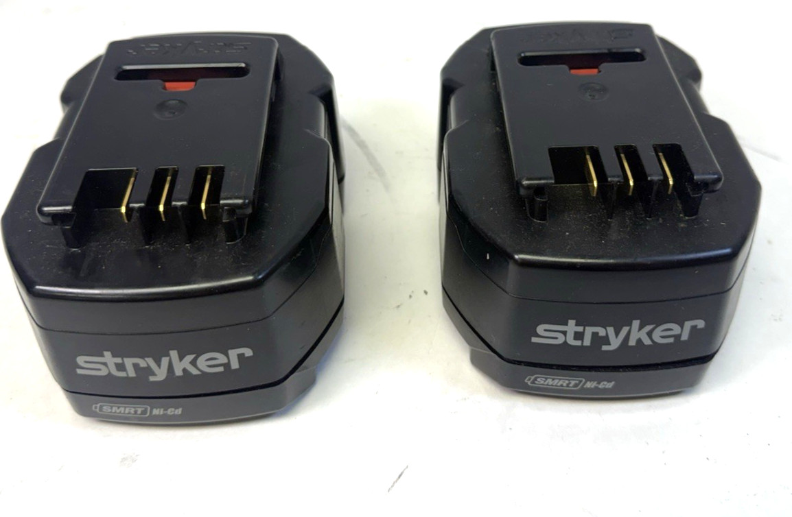 2-pack Stryker SMRT 6500-101-010 24V NiCd SMART Battery NOT WORKING S1