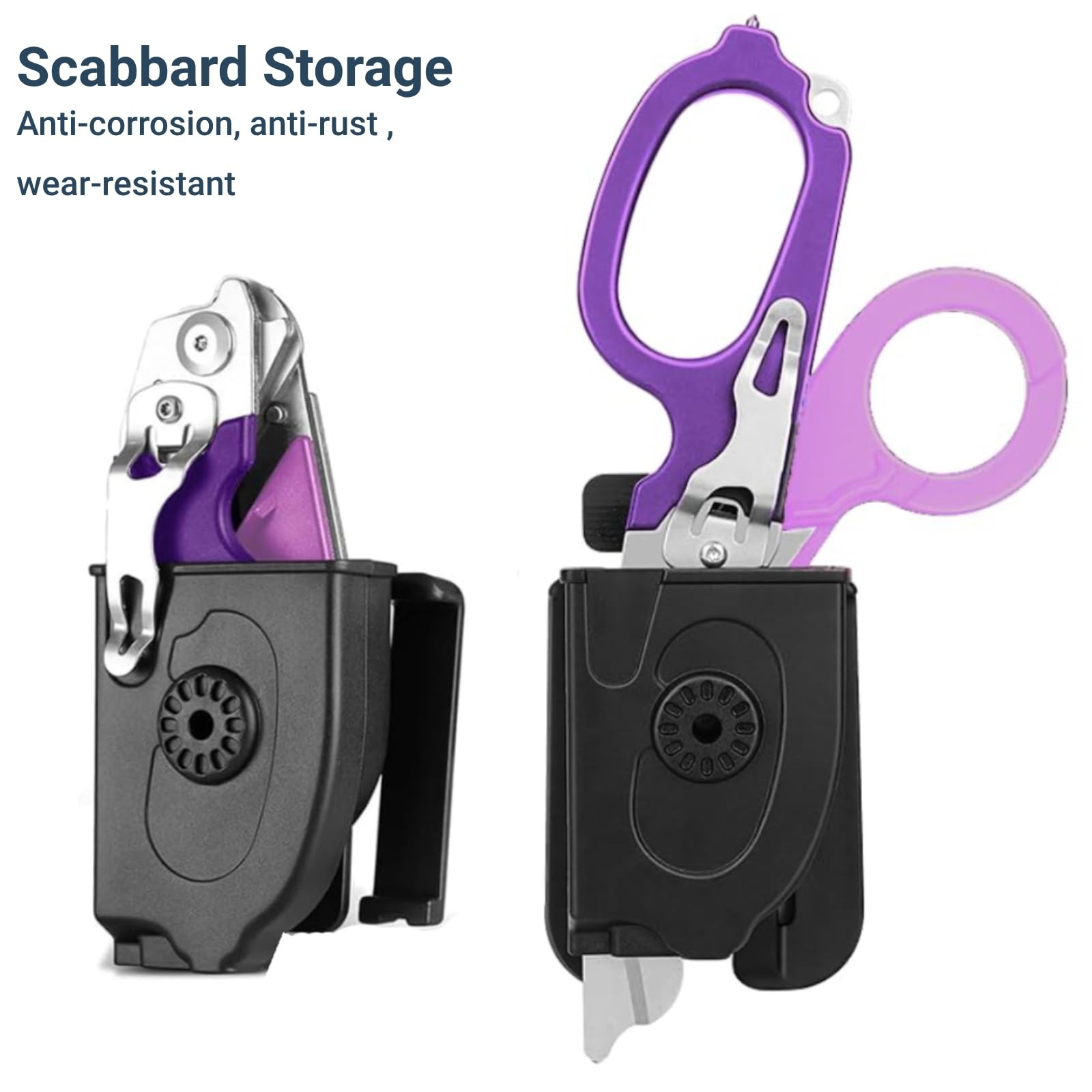 6 in 1 Multi-function Foldable Trauma Shears with Compatible Holster, Outdoor…