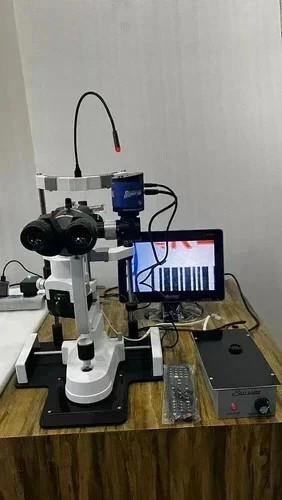 Zeiss-Type 5-Step Slit Lamp with HD Camera and LED Ophthalmic Equipment 110v