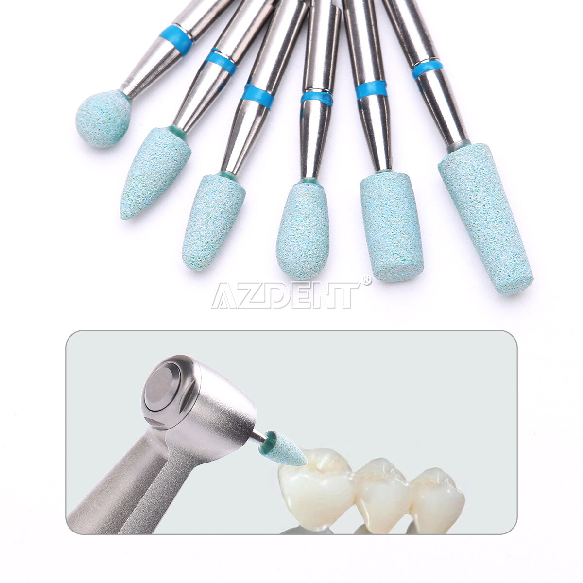 Dental Lab Ceramic Diamond Grinder Zirconia Porcelain Polishing HP Polisher Bur