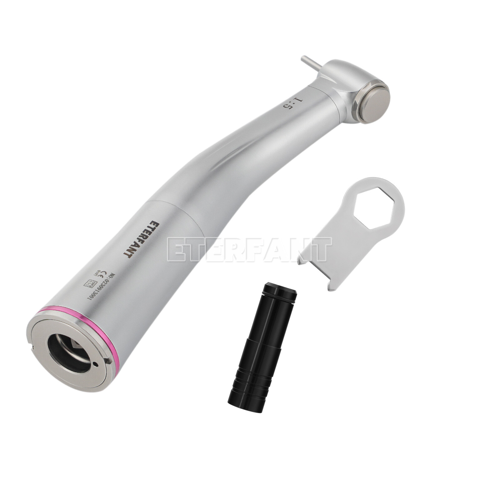 ETERFANT Dental 1:5/1:1Fiber Optic LED Contra Angle Handpiece NSK Electric Motor