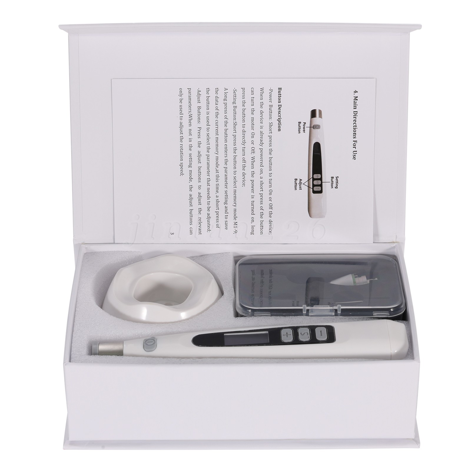 Cordless Endo Motor Handpiece w/ LCD Display, Auto Reverse & Portable
