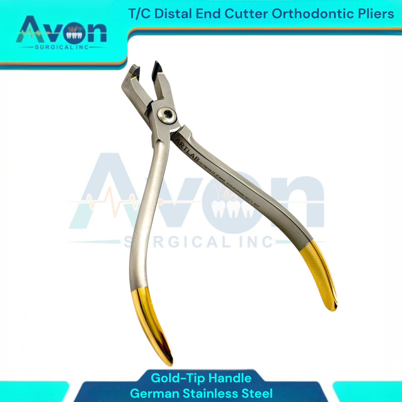 Archwire Orthodontic T/C Distal End Cutter Pliers for Cutting Soft & Hard Wire
