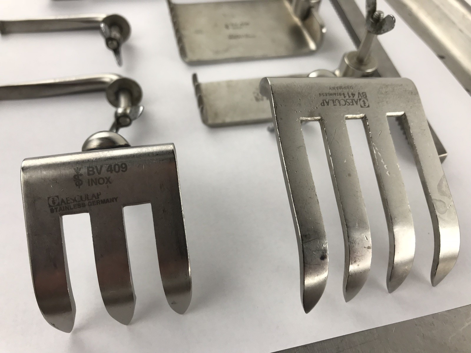 Aesculap BV400 Series Retractor Package BV401 BV409 BV403 INOX BV411 BV405 BV406