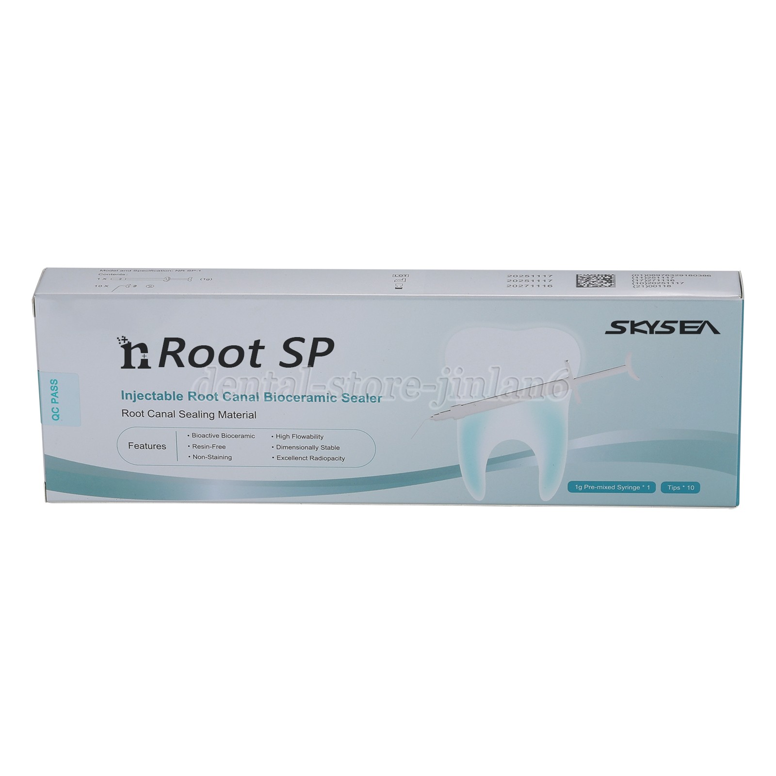 Root canal bioceramic sealer Root Canal Endo Filling Cement 1g +10 Tips Dental