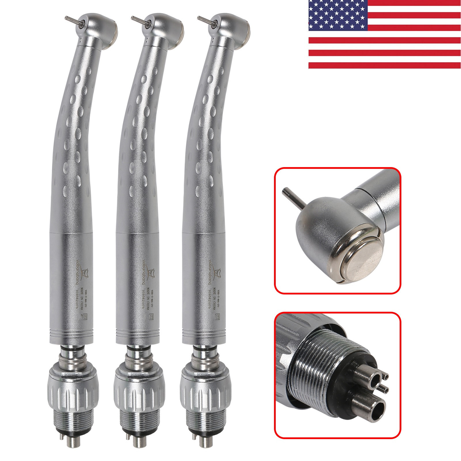 3X Dental Handpiece Large head turbine Fit kavo Quick Coupler 4 holes GD4 USA