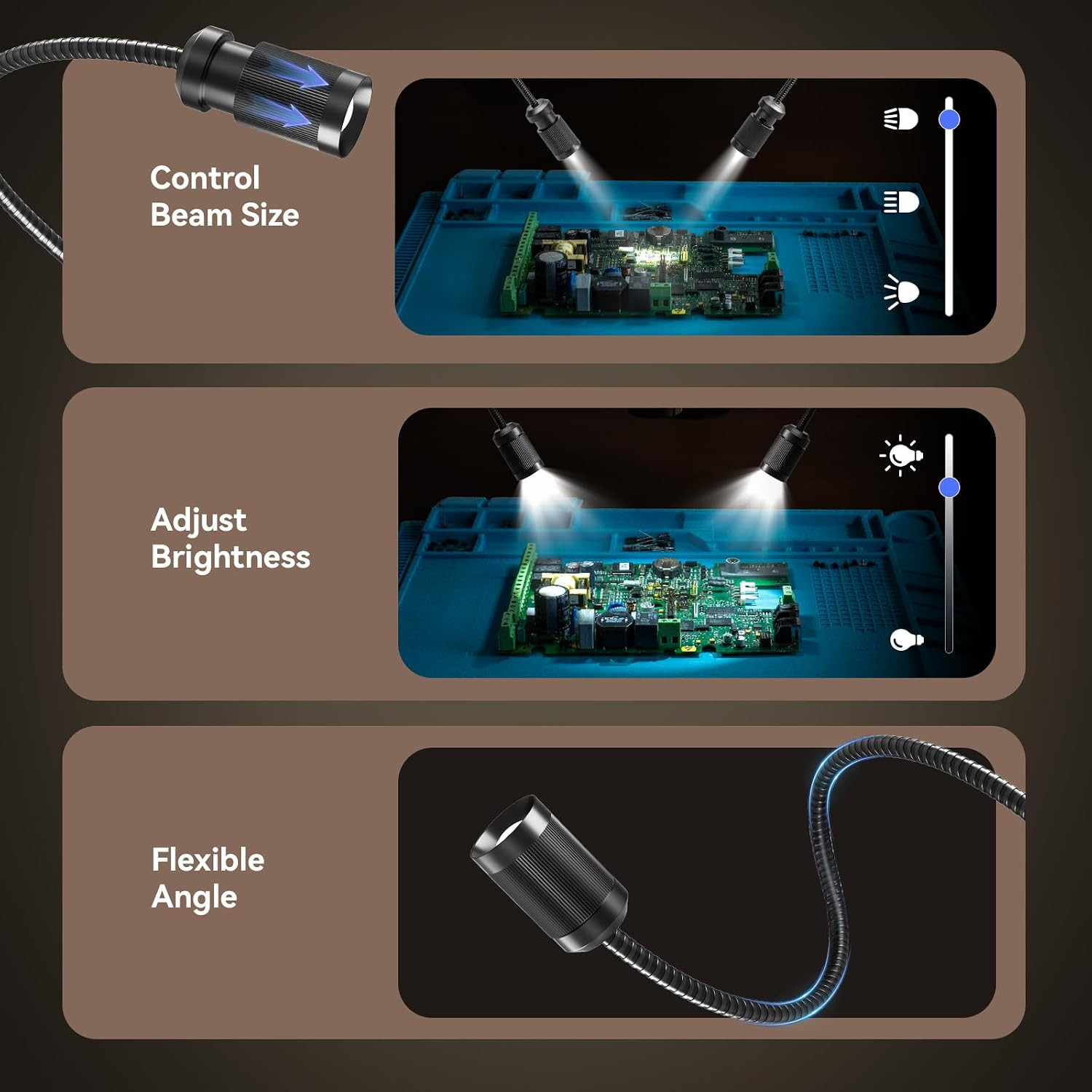 Autofocus 4K Digital Microscope: 8″ TM4K-AF Flex Arm HDMI Micro Soldering Micros