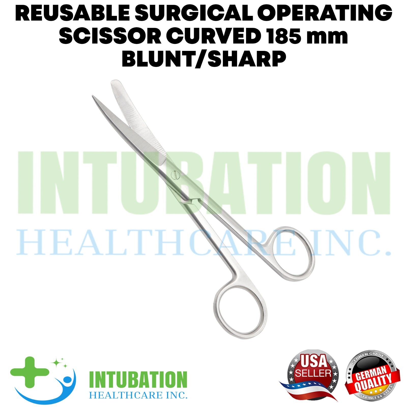 Surgical Scissor Curved 185mm Blunt/Sharp Stainless Steel Surgical Instrument