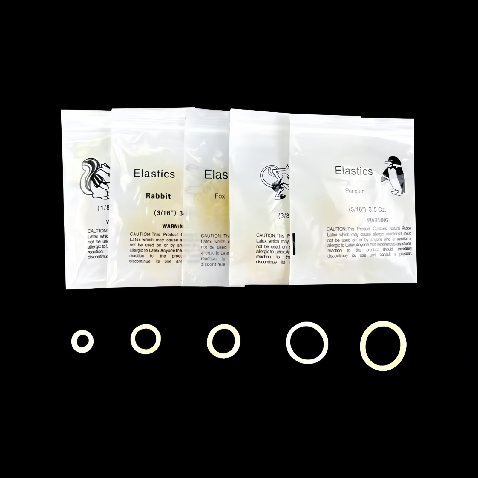 5000x Dental Orthodontic Rubber Bands Elastics Latex Braces 2.5/ 3.5/ 4.5/6.5 OZ