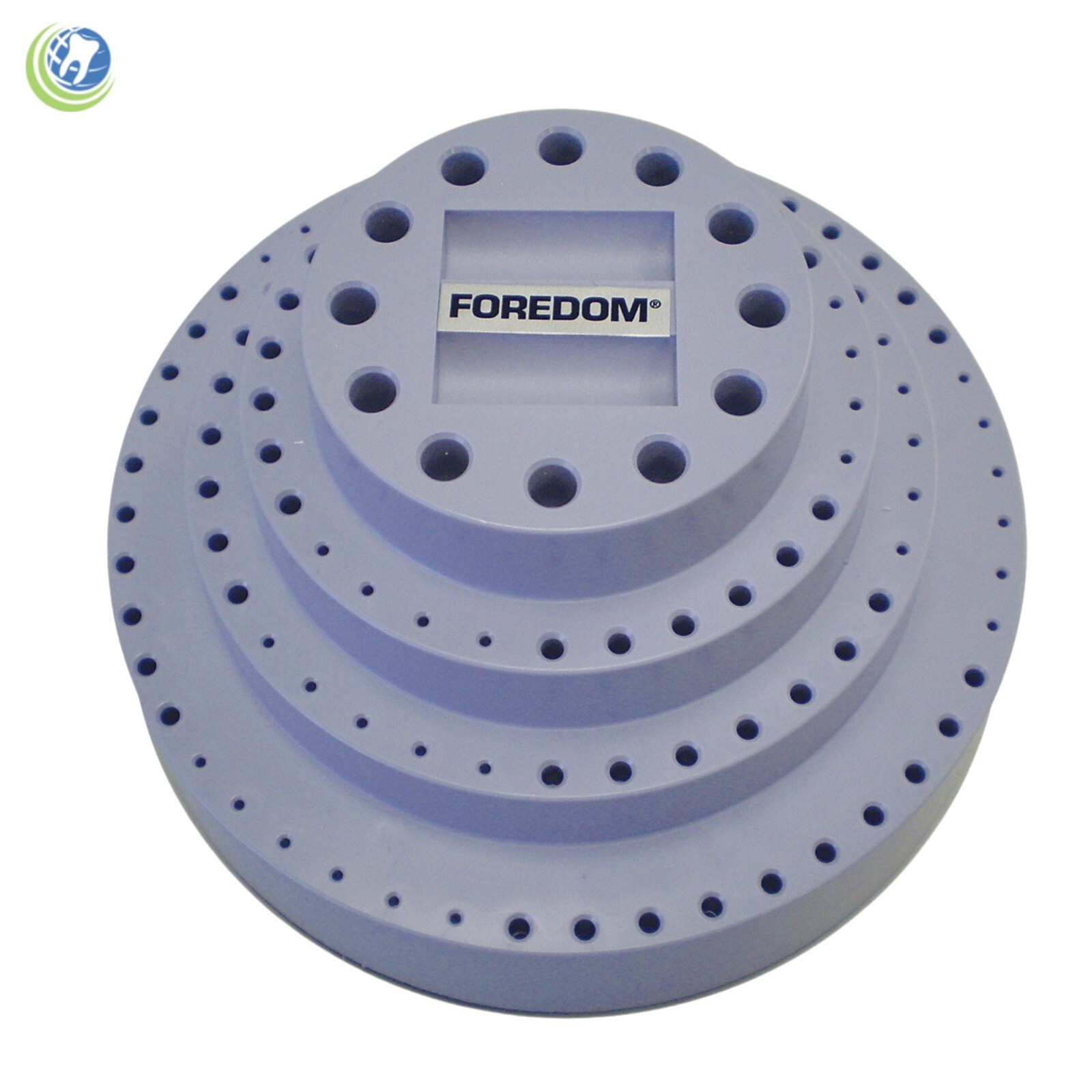 Foredom Large Dental Lab Bur Rotating Storage Station Holds 126 Assorted Bits