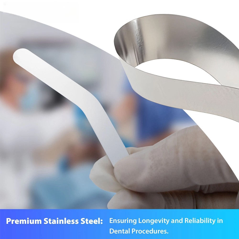 288pc Dental universal Matrix Bands Tofflemire Stainless Steel bands 0.015′ #1#2