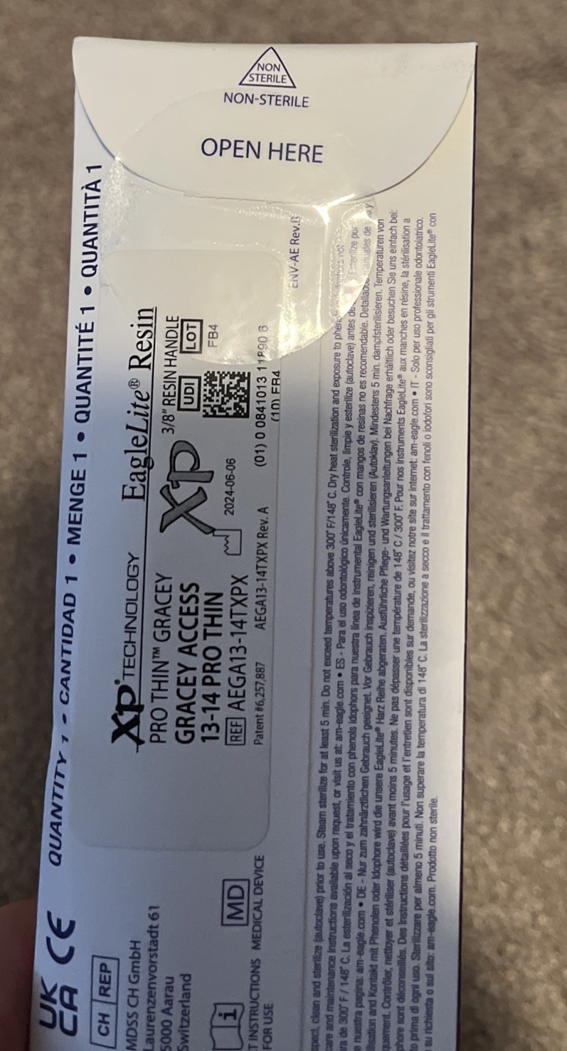 American Eagle XP technology Gracey’s 13–14 Pro Eagle light resin Scaler. New