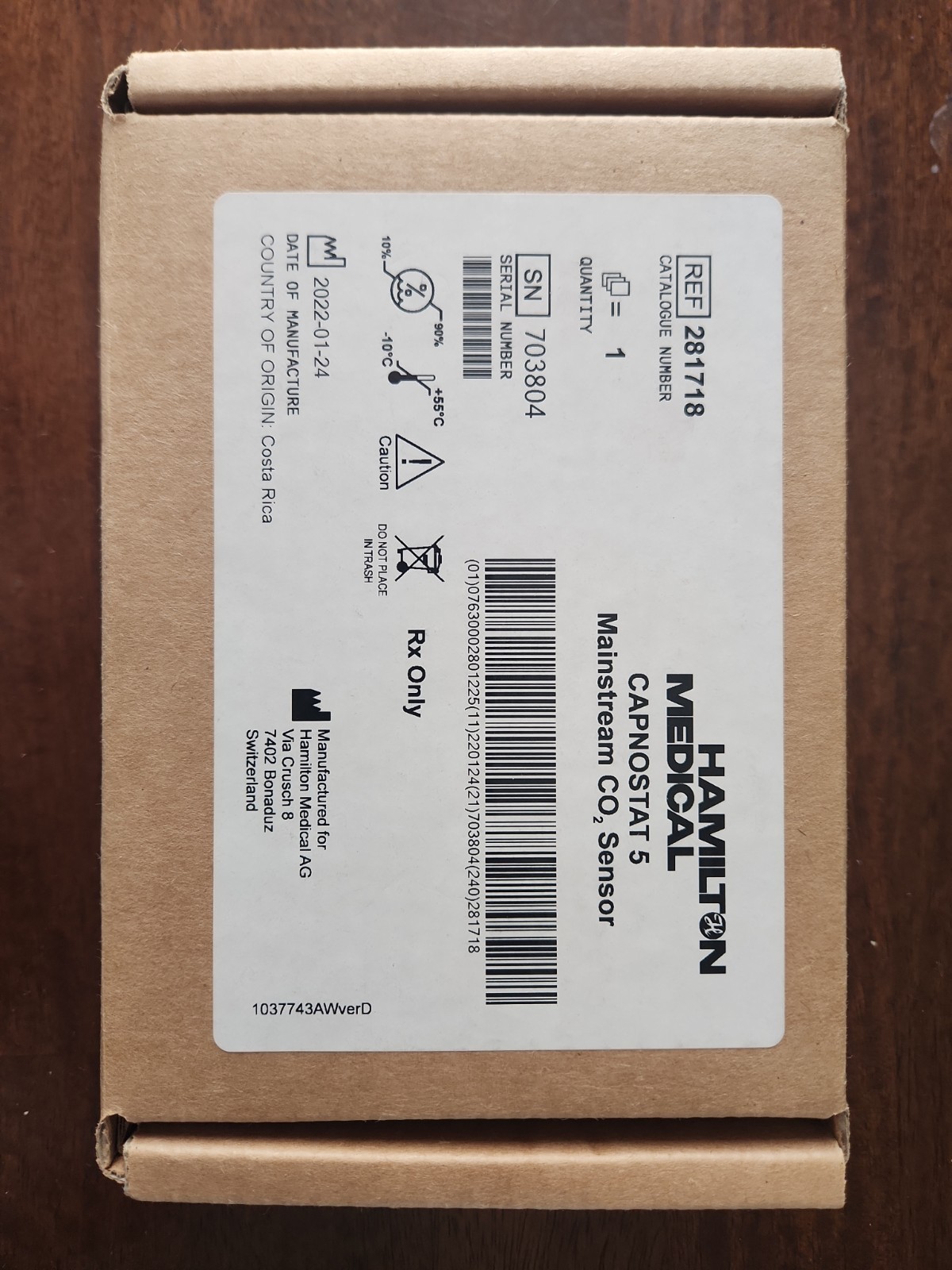 CO2 Mainstream Sensor Respironics CAPNOSTAT 5 Compatible for EtCO2 Monitoring
