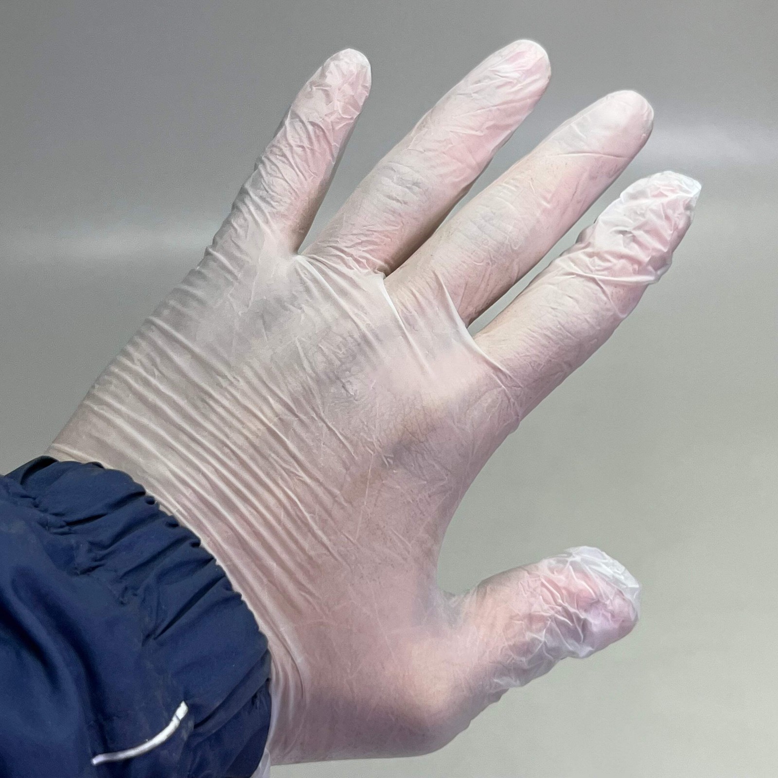 SAFETY ZONE (2 PACK of 100 Gloves) Clear Vinyl Gloves Sz M, GVEP-MD-1C