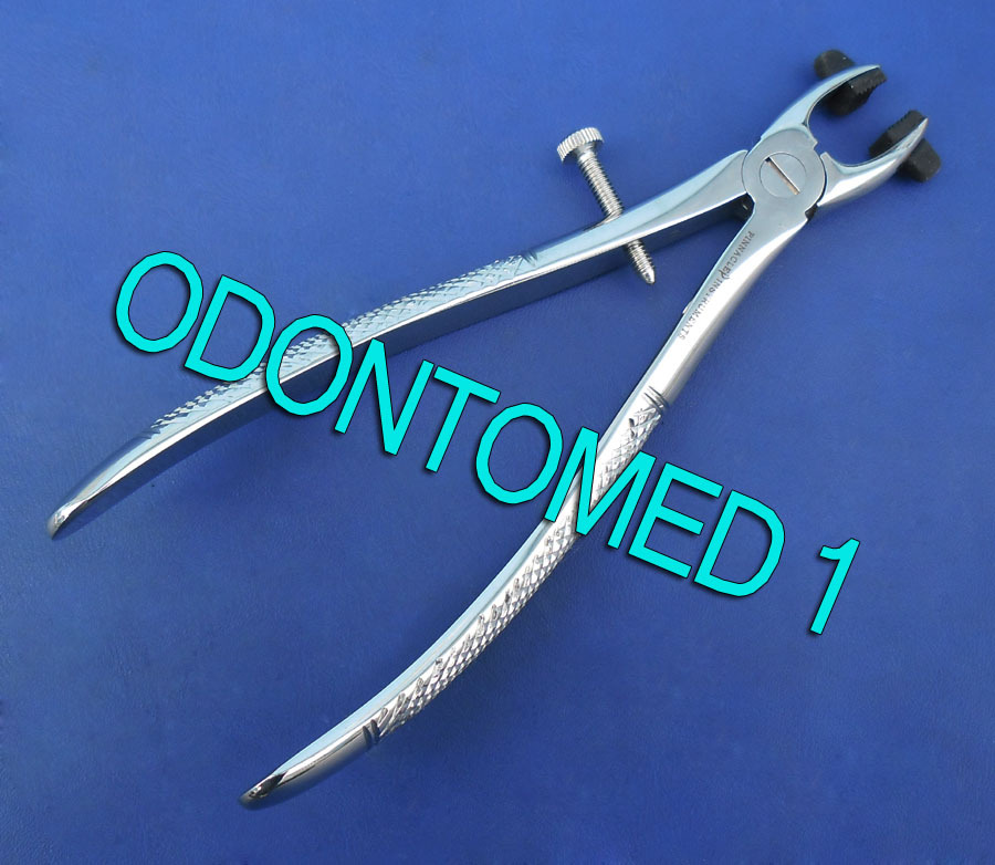 6 CROWN REMOVER UPPER MOLAR WITH SILICONE TIPS DENTAL FORCEPS