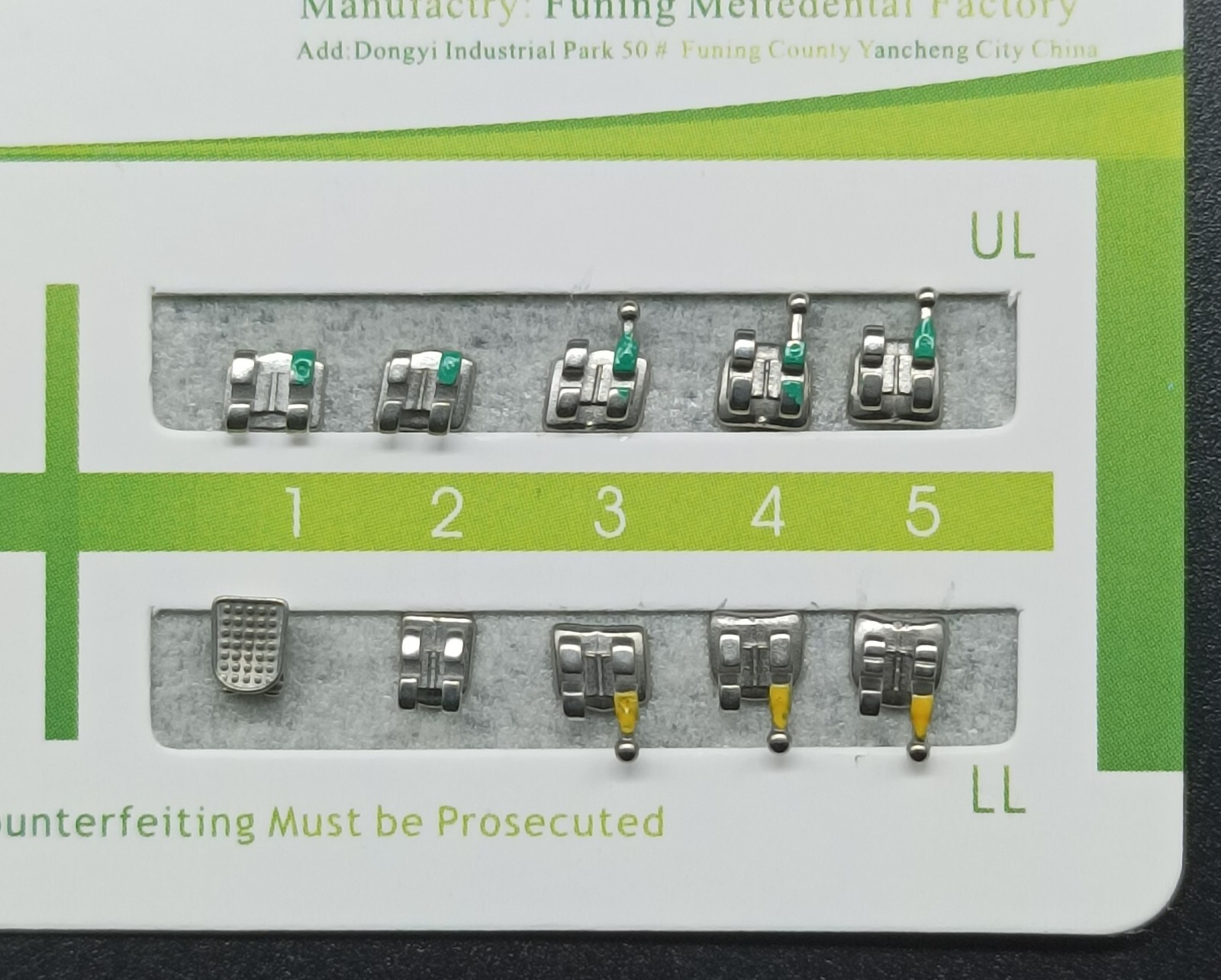 Dental Orthodontic MIM Monoblock Brackets Mini Roth 022 Slot 345 hooks Mesh Base