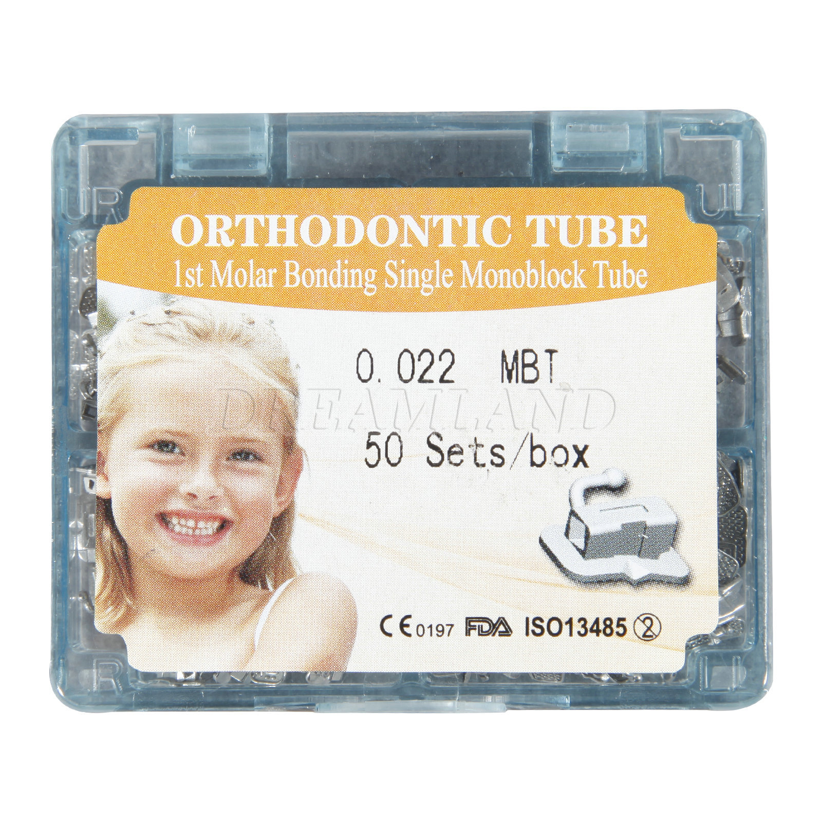 200pcs/Box Dent ortho Buccal Tube 1st Molar Bondable MBT 022 Monoblock imv