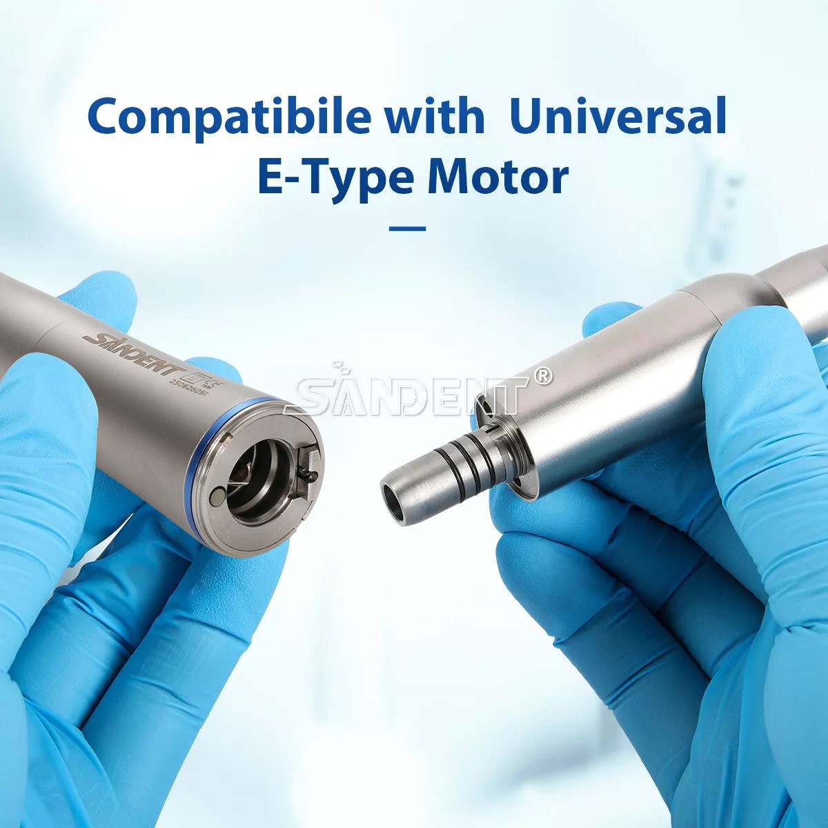 Dental 1:1 Fiber Optic LED Contra Angle Handpiece 4 Spray Push Button fit NSK fo