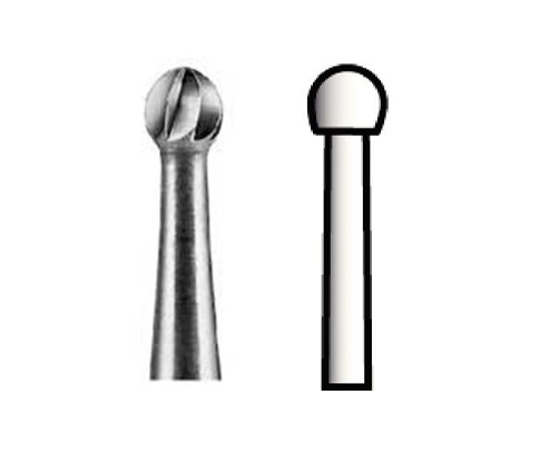 Beavers kerr RA #6 round carbide bur for slow speed latch, clinic pack of 100
