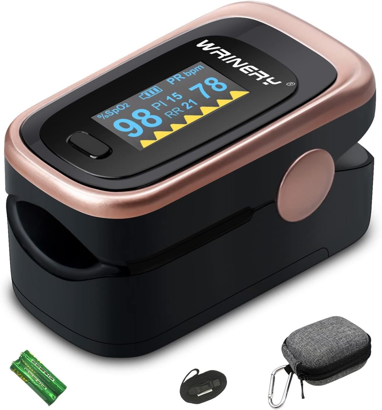 OLED Portable Oximetry with Batteries