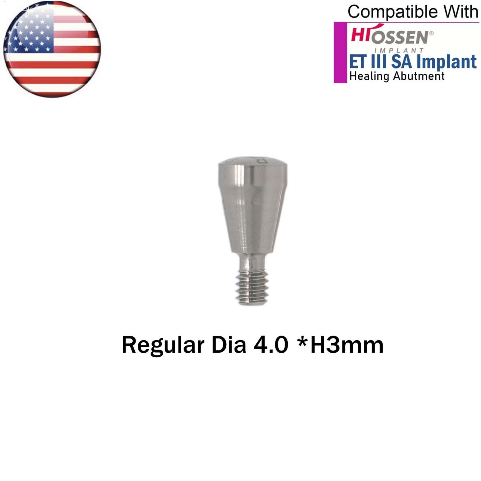 US Dental Healing Abutment Caps Regular Cover Screw For Osstem Hiossen ET