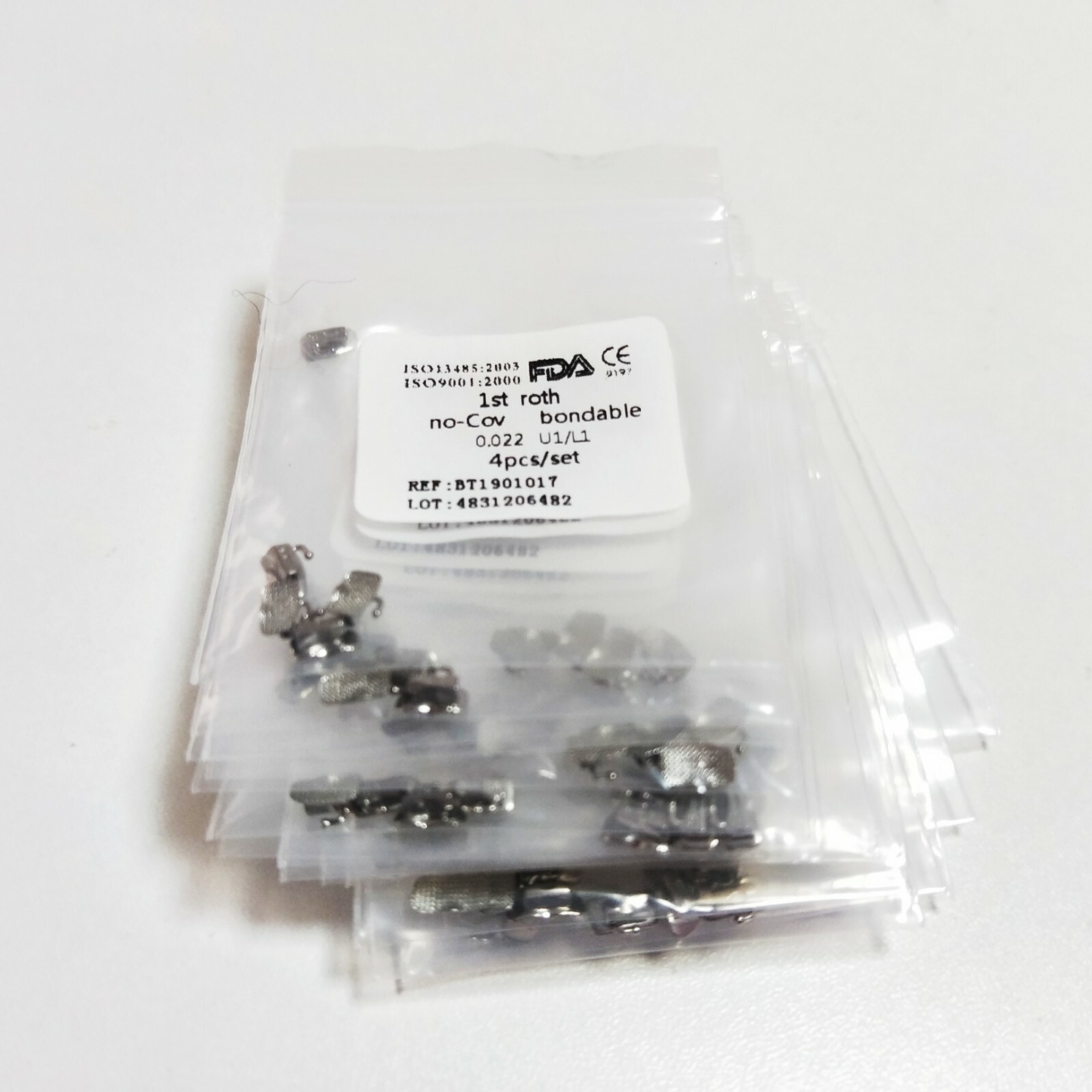 100Bags Dental Buccal Tubes 1ST/2ND Roth/Mbt 022/018 No-cov U1/L1 Mesh Base