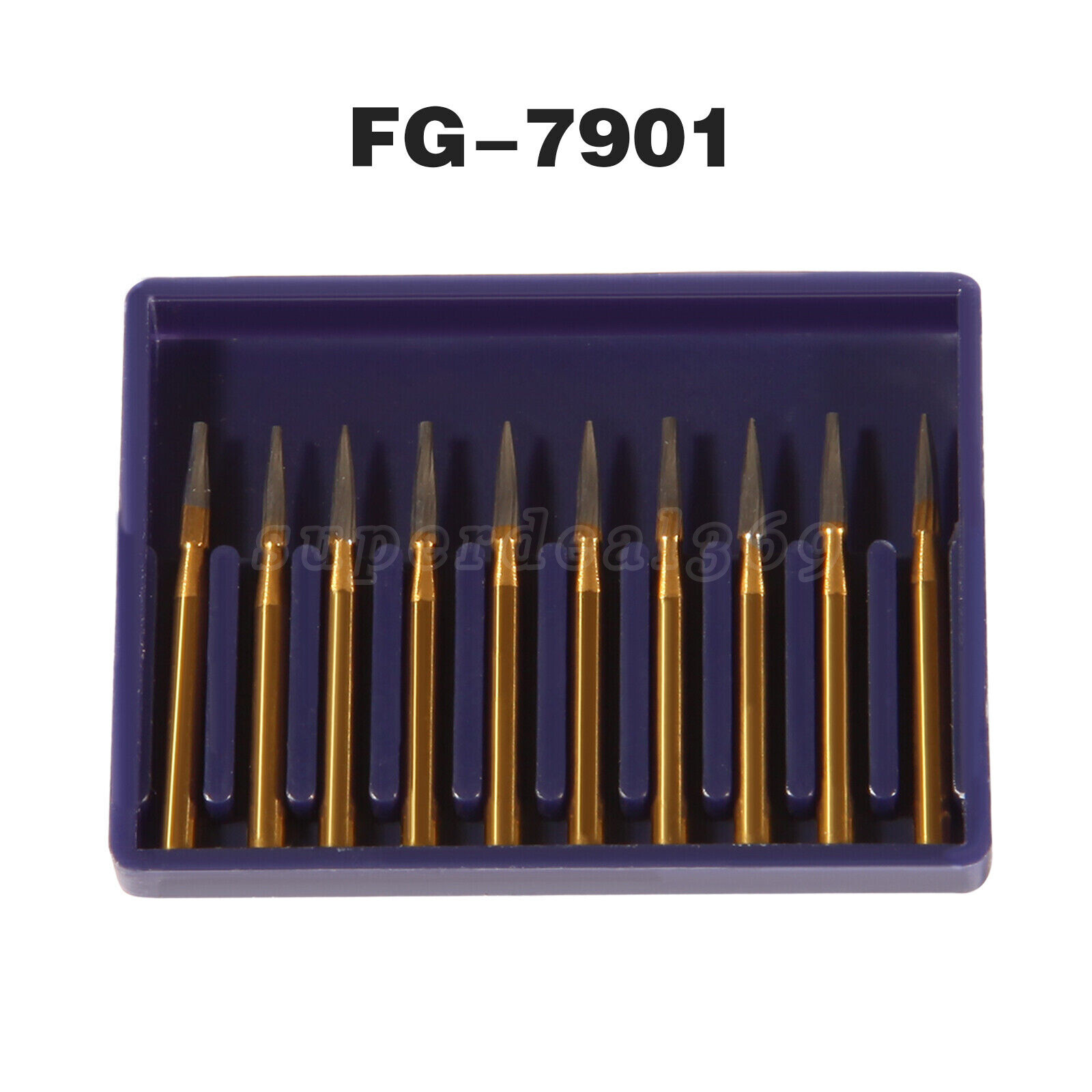 1-10 Dental Tungsten Carbide Steel Burs Trimming & Finishing Drills FG7901 ns