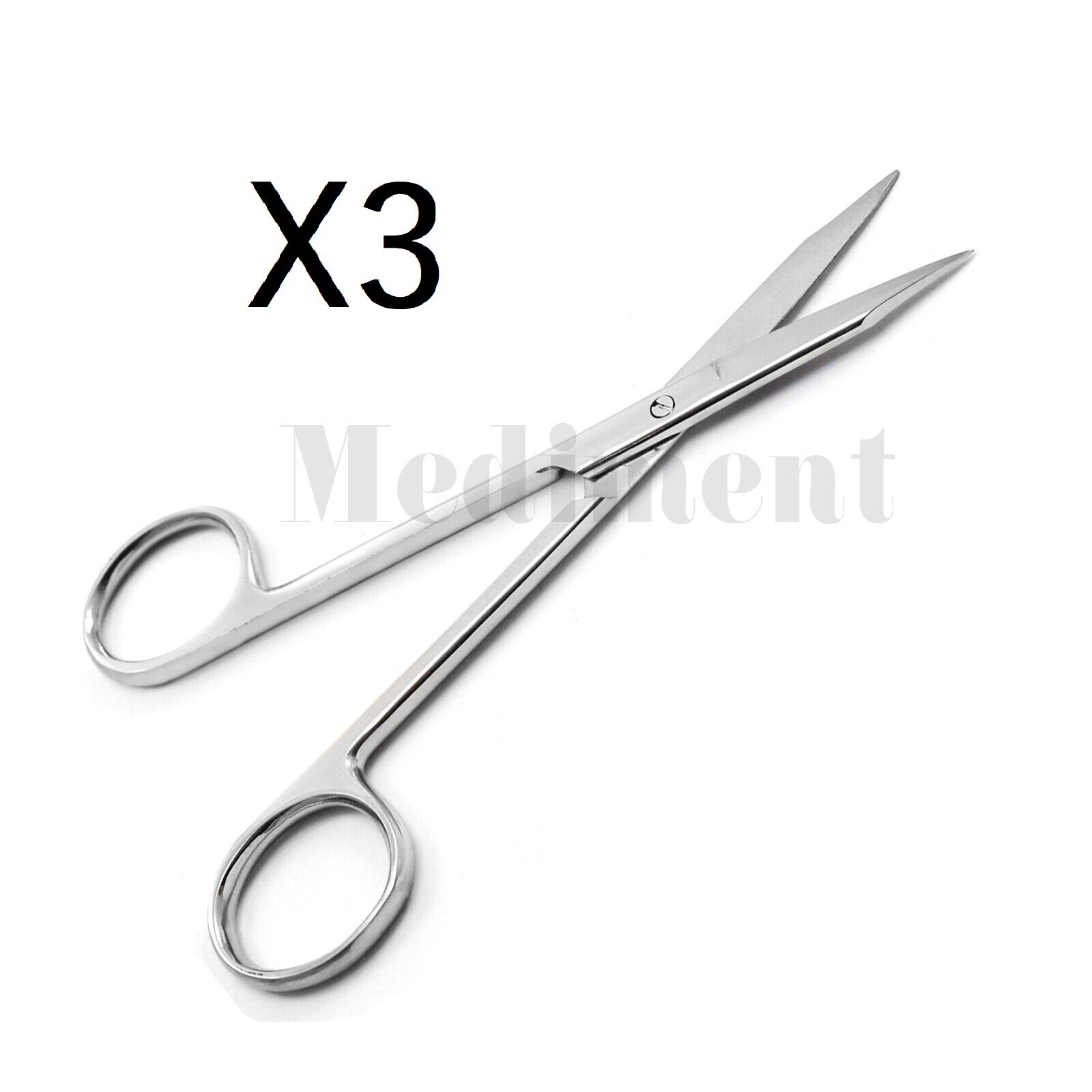New X3 13cm Goldman Fox Scissors Suture Operating Veterinary Microsurgery Tool