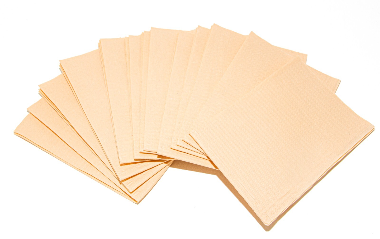 Primo Disposable Bibs/Towels Triple Layer 13×18 Peach 500/cs Tatoo Salon USA