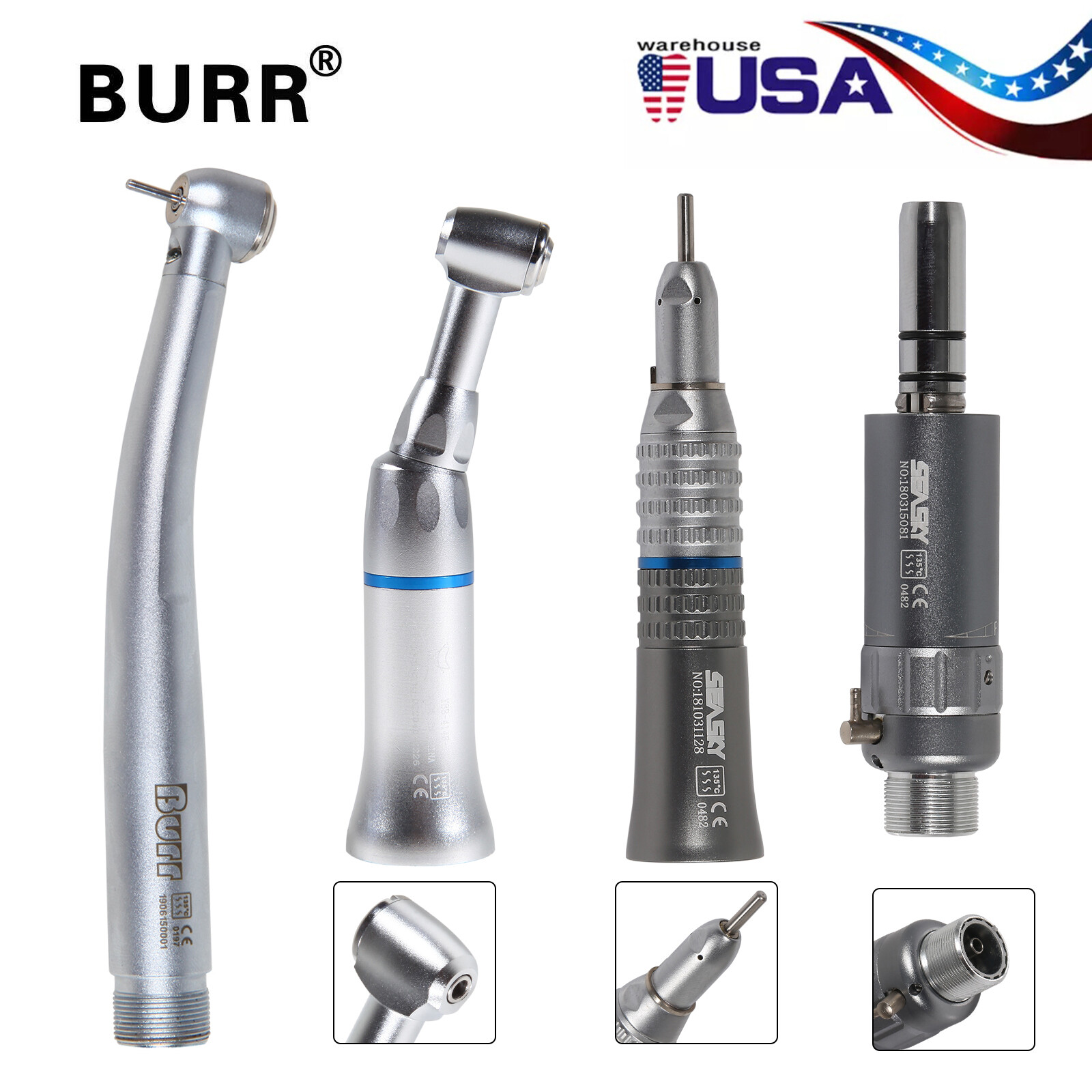 Dental E-generator LED High Speed/Slow Low Speed Handpiece 4Hole/2Hole